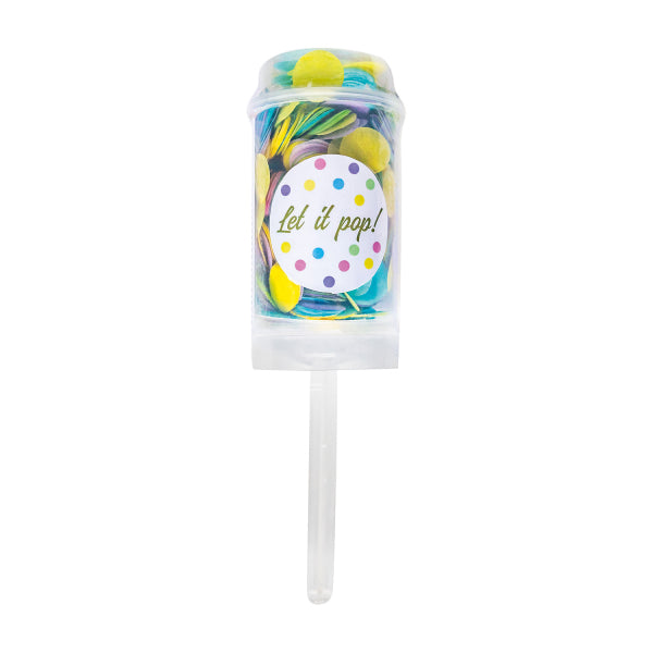 Party Push Popper / Konfettikanone für Kinder, Pastell kinderparties-shop