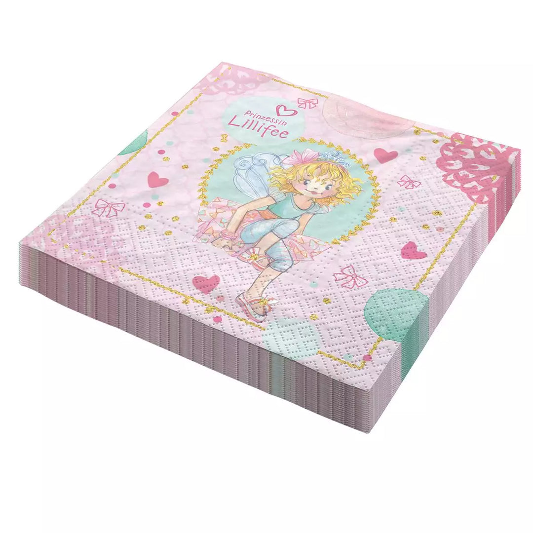 Prinzessin Lilifee Servietten, 33 x 33cm, 20er Pack kinderparties-shop