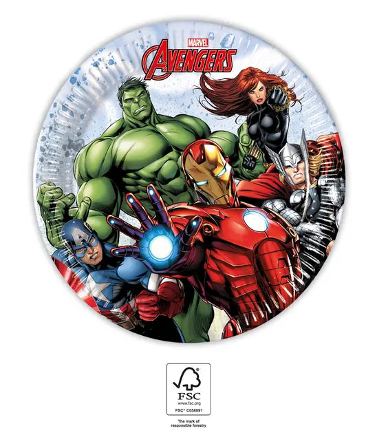 Kuchen Teller Avengers Infinity Stones, 8er Pack, 20cm kinderparties-shop