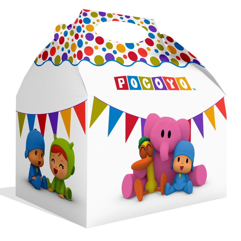 Pocoyo-Mitgebselbox-/-Snackbox-Kindergeburtstag-Party-Deko