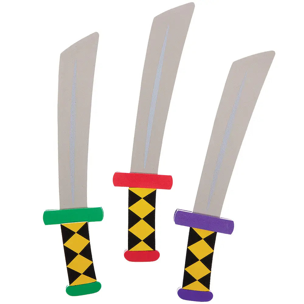 Ninja Samurai Schwert Bastel Set, 4er Pack kinderparties-shop