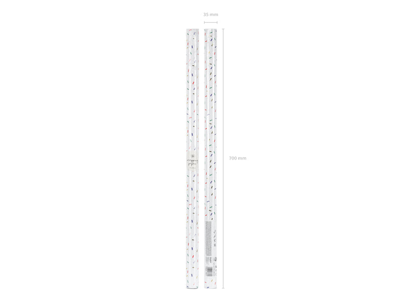 Geschenkpapier, Streumuster bunt, 70 X 200 cm kinderparties-shop