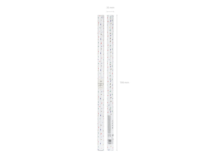 Geschenkpapier, Streumuster bunt, 70 X 200 cm kinderparties-shop