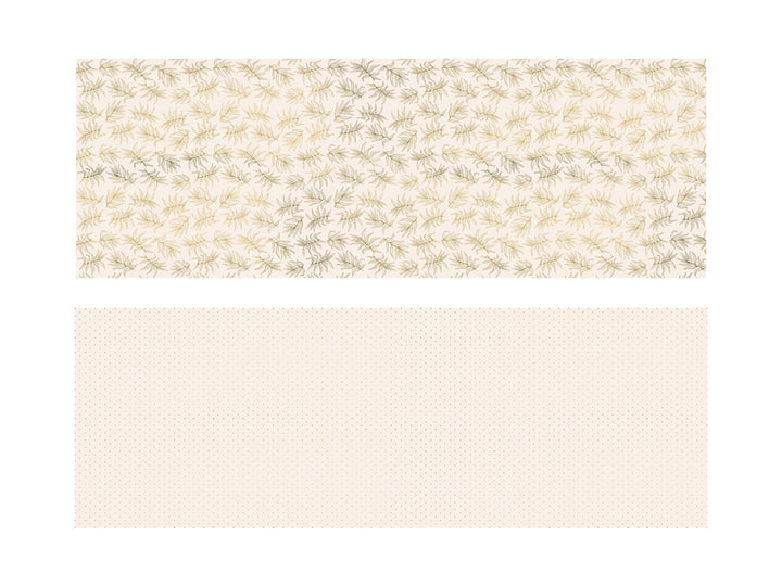 Geschenkpapier, Beige mit Gold, 70 X 200 cm, 2 Stk. kinderparties-shop