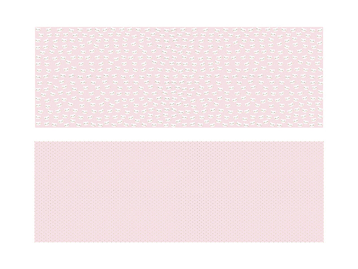Geschenkpapier, rosa-gold & Kätzchen, 70 X 200 cm, 2 Stk. kinderparties-shop