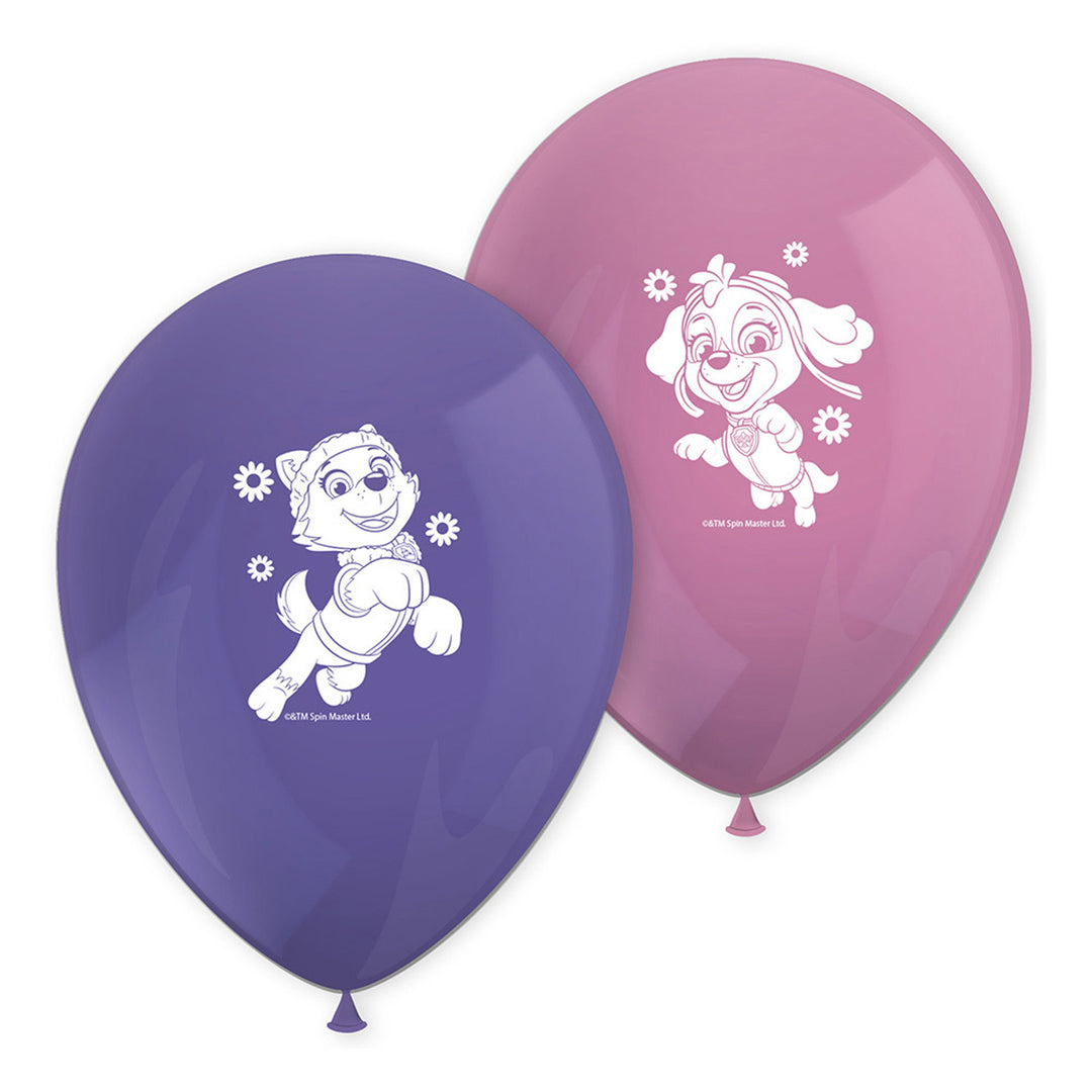 Luftballons Skye & Everest, Paw Patrol, 8er Pack kinderparties-shop