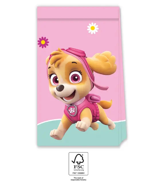 Mitgebsel Tüten Skye und Everest, Paw Patrol, 4er Pack kinderparties-shop