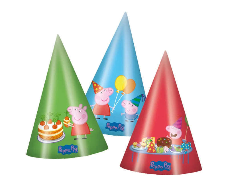 Partyhut Peppa Pig, 6er Pack