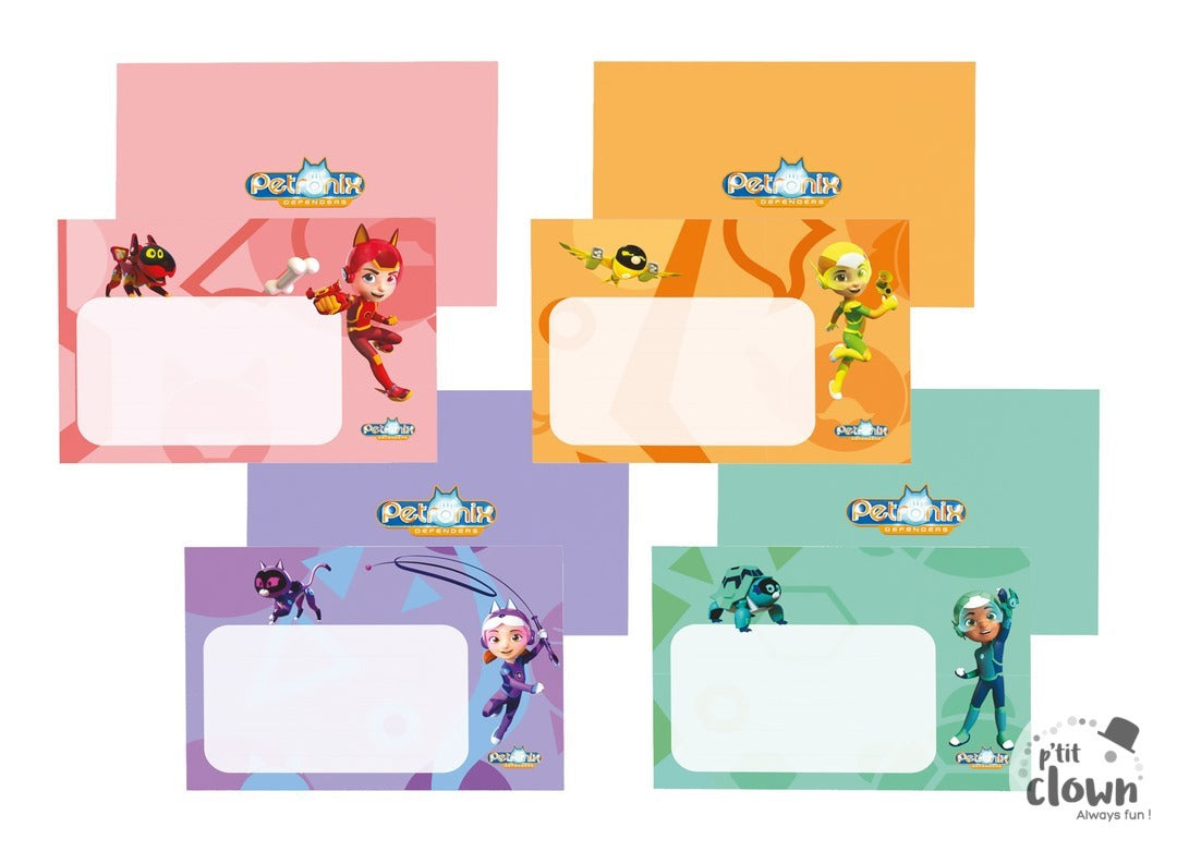 Einladung Petronix Französisch , 8er Pack inkl. Couverts kinderparties-shop