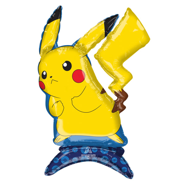 Pikachu XXL Folienballon, 45x60cm, allein stehend ohne Helium
