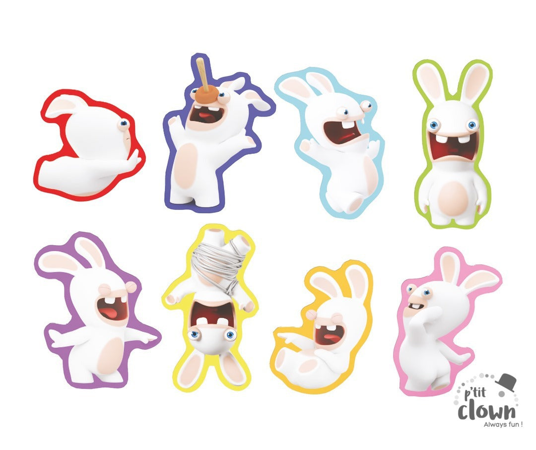 XXL Konfetti Raving Rabbids, Papier, 40tlg kinderparties-shop