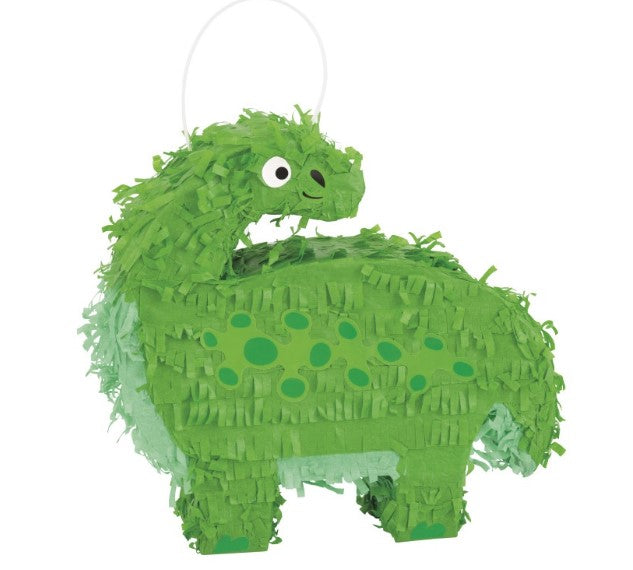 Mini Pinata Langhals Dino, Dino Party Deko