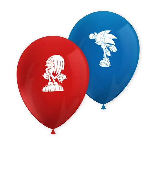 Sonic Luftballons, 8er Pack kinderparties-shop