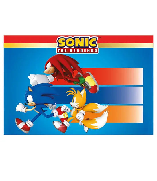 Sonic Tischdecke, 1.8 × 1.2 m kinderparties-shop