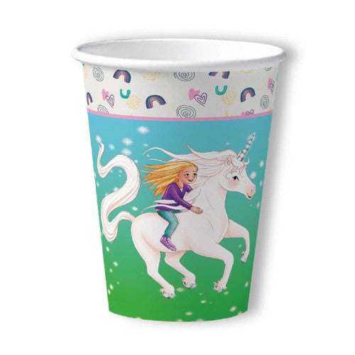 Sternenschweif Becher Einhorn, 8er Pack, 200ml kinderparties-shop