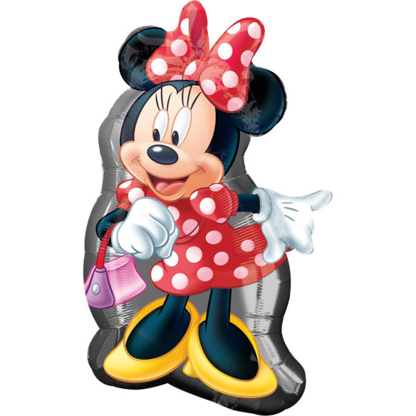 Minnie Mouse Folienballon, Supershape, 48 x 81 cm kinderparties-shop