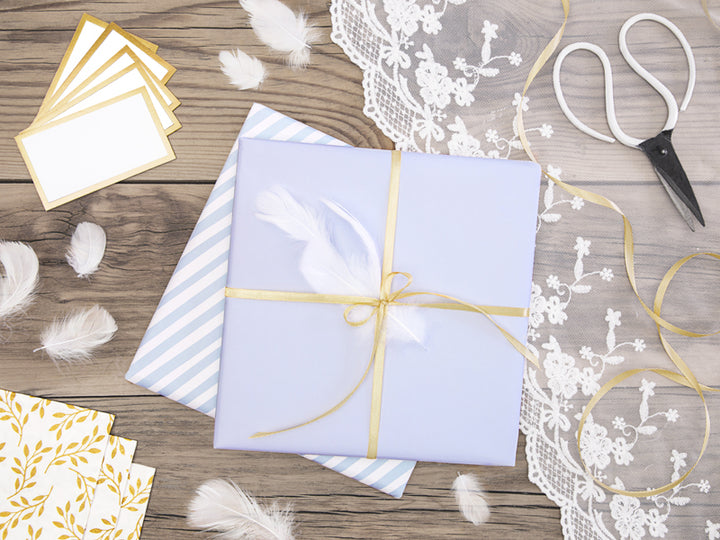 Geschenk- / Satinband, hellgold, 6mm / 25 m kinderparties-shop