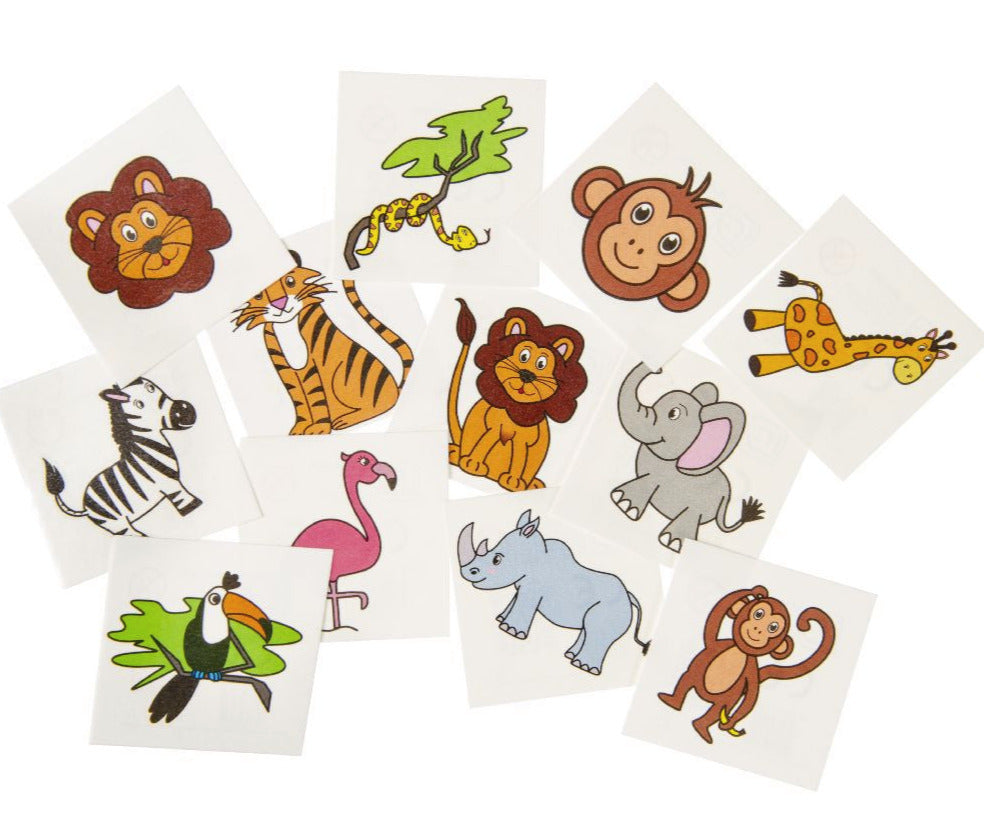 Tattoos, Wilde Tiere, give-away, 12 Stück