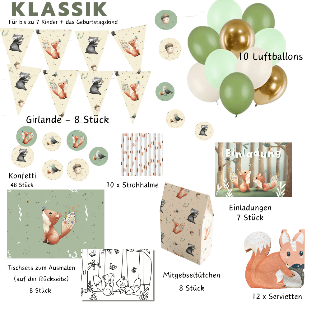Mottobox-Waldtier-Geburtstag