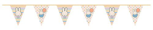XXL Wimpelkette Miffy Pastell, 10m kinderparties-shop