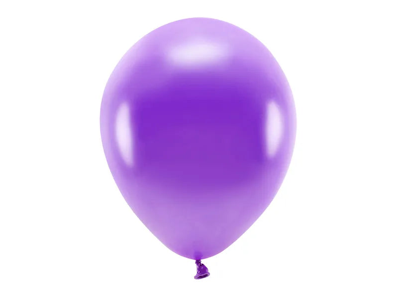 Luftballons, violett metallisiert, Eco, 30 cm, 10er Pack