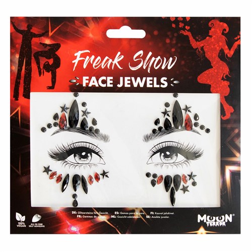 Face Jewels Freak Show, selbstklebende Gesichtssteine für Halloween