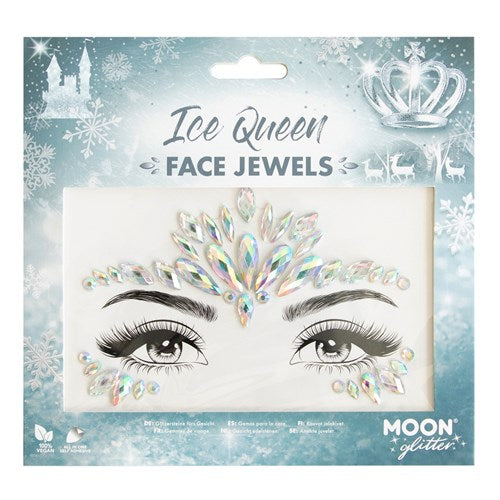 Face Jewels Eiskönigin, selbstklebende Gesichtssteine, 1 Bogen