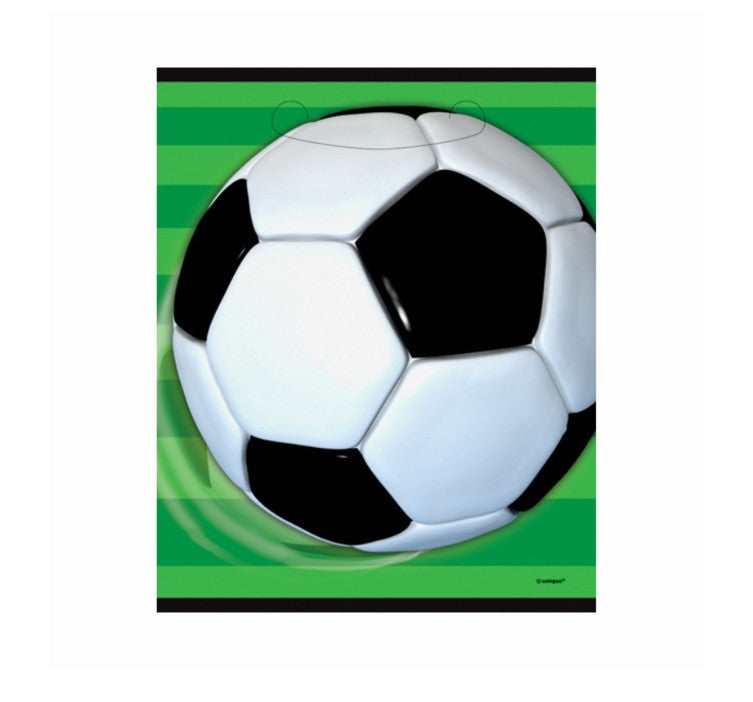 Mitgebsel Tüten 3D Soccer, Fussball Party, 8er Pack