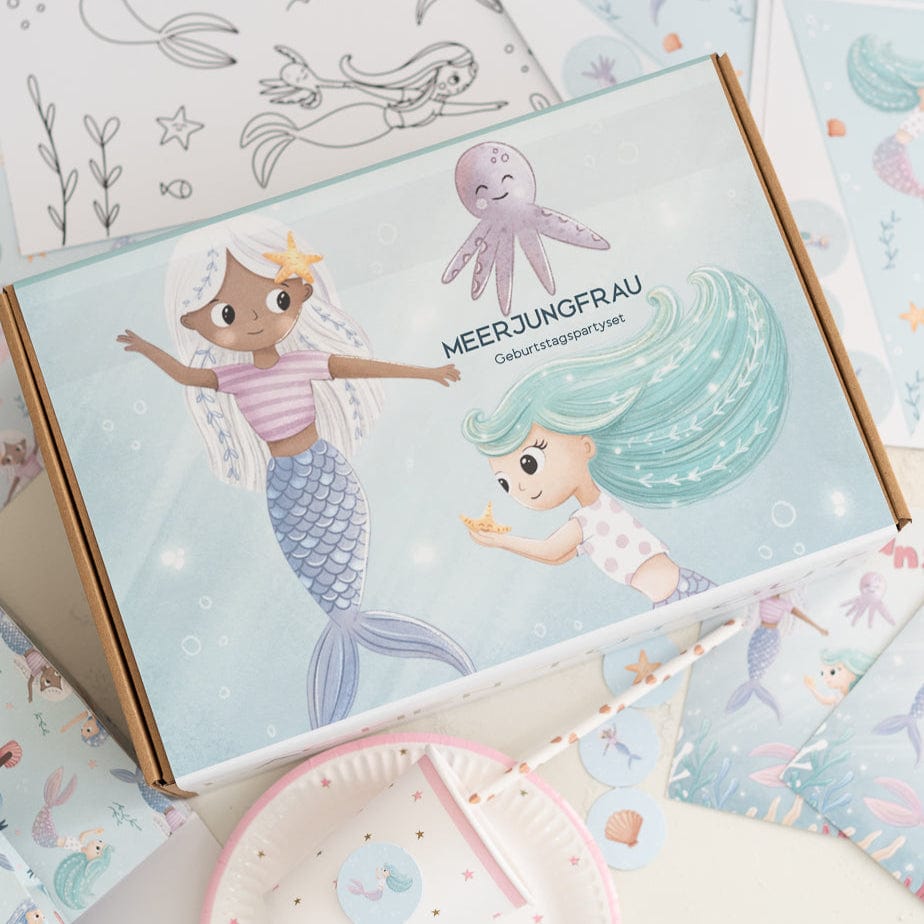 Mottobox-Meerjungfrauen-Geburtstag