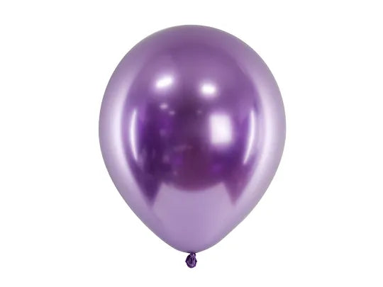 Luftballons Glossy, violett, 30 cm, 10er Pack