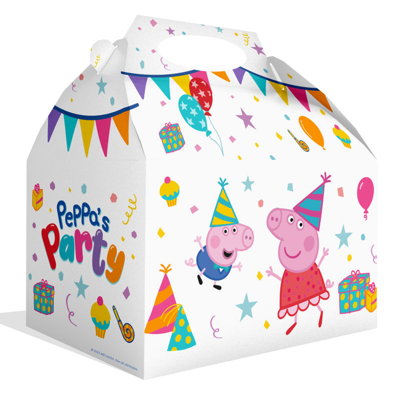 Peppa-Pig-Mitgebselbox-/-Snackbox-Kindergeburtstag-Party-Deko