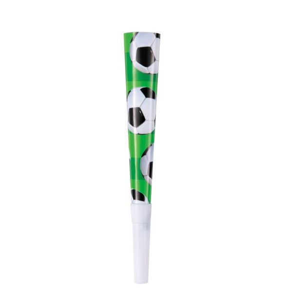 Partyhorn 3D Soccer, Fussball Partyspass, 6er Pack