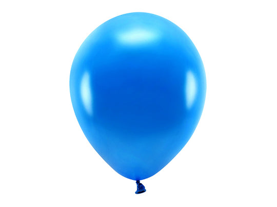 Luftballons, marineblau metallisiert, Eco, 30 cm, 10er Pack