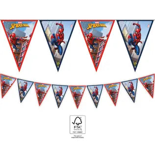 Wimpelkette Spiderman Crime Fighter, Papier