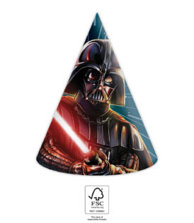 Partyhütchen Star Wars Galaxy, 6er Pack