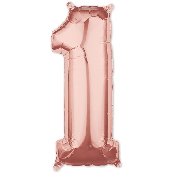 Folienballon Zahl 1-9 & 0, XXL, 86 cm, versch. Farben