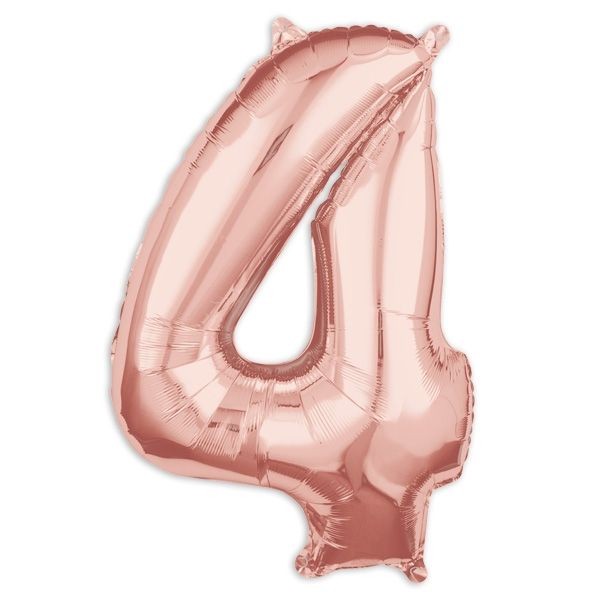 Folienballon Zahl 1-9 & 0, XXL, 86 cm, versch. Farben