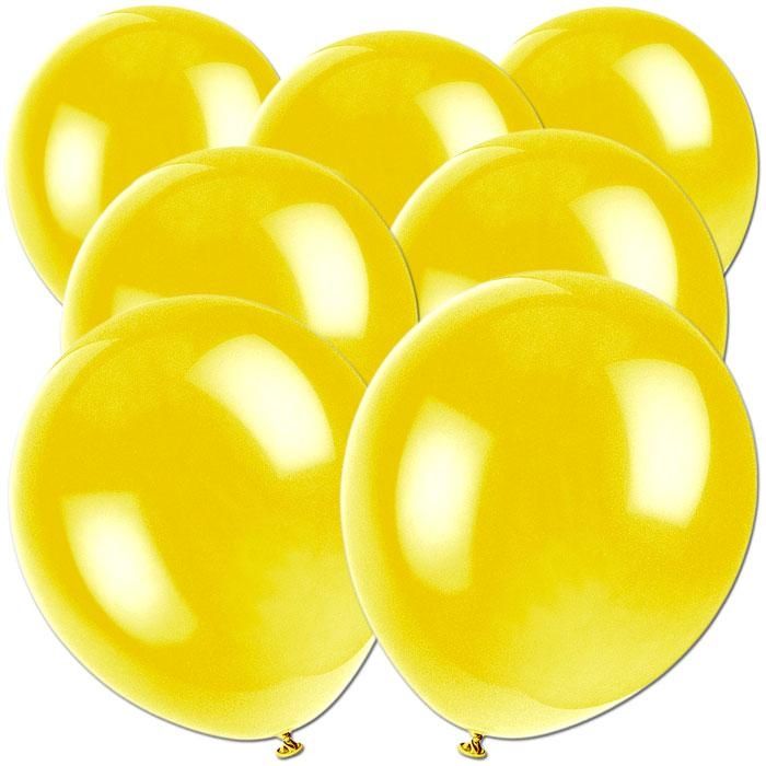 Megapack Luftballons, gelb, 50er Pack, Party Deko Motto-Party am Kindergeburtstag, Geburtstag
