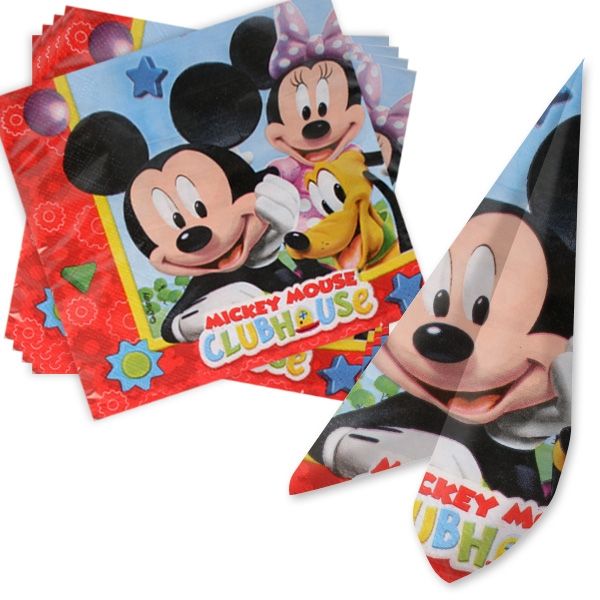 Mickey Maus Wunderhaus Servietten, Disney Jr., 20er Pack, 33x33cm