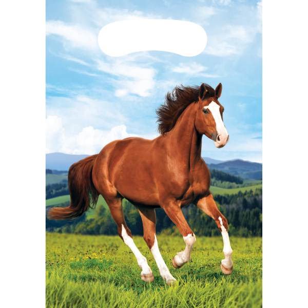 Partytüte Pferd und Fohlen, 8er Pack
