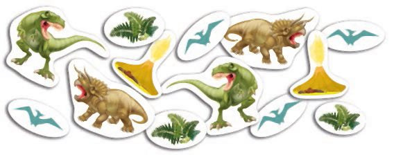 Dinosaurier XXL Konfetti, 39 tlg.