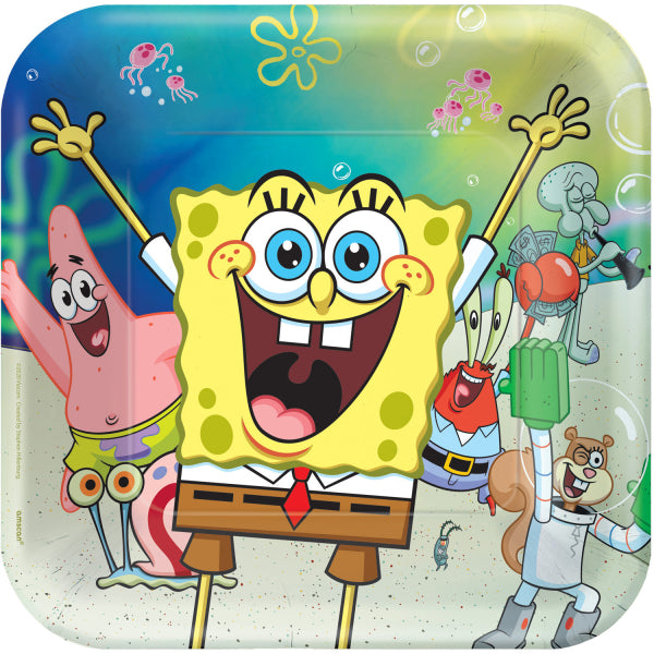 Spongebob Party Teller, 8er Pack, 23 cm
