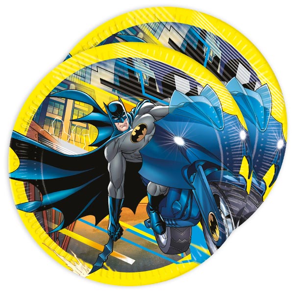 Batman Party Teller, 8er Pack, 23 cm