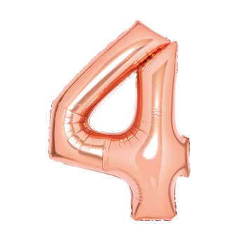 Folienballon Zahl 1-9 und 0, XL, 66cm, versch. Farben