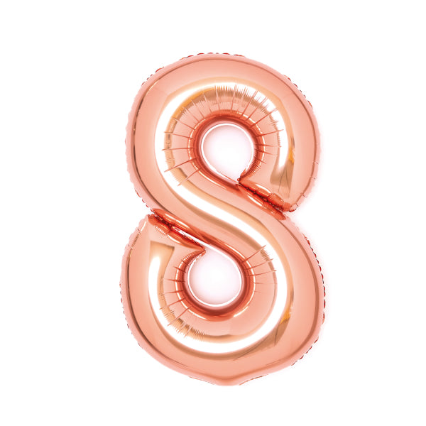 Folienballon Zahl 1-9 und 0, XL, 66cm, versch. Farben