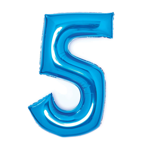 Folienballon Zahl 1-9 und 0, XL, 66cm, versch. Farben