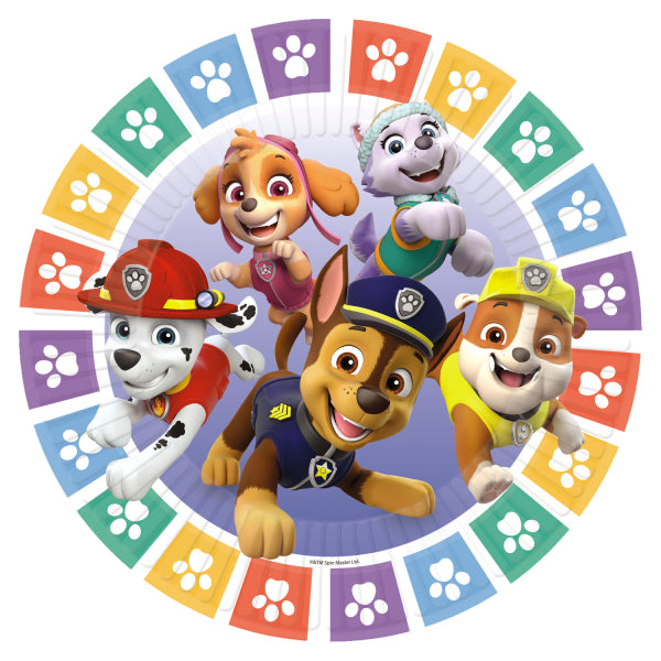 Party Teller Paw Patrol, 8er Pack, 23 cm