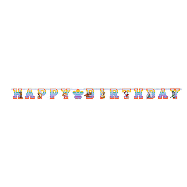 Buchstabenkette Happy Birthday, Paw Patrol, bunt, 1.8 m