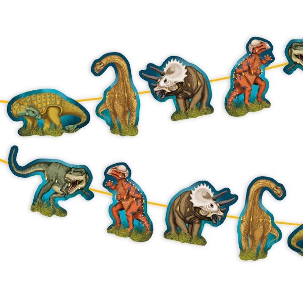Girlande Dinosaurier, 3m
