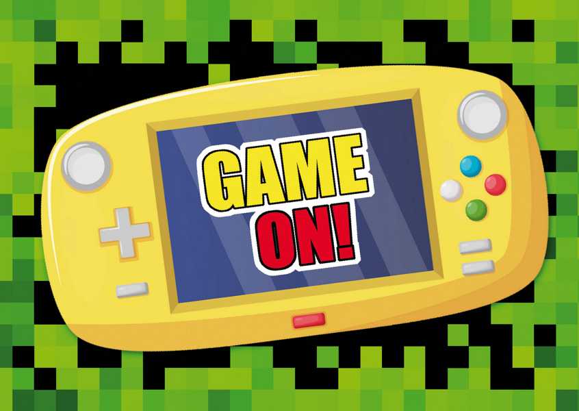 Einladung "GAME ON!", Gaming Party 2022, 8er Pack